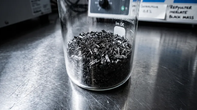 Black mass contains high concentrations of lithium, cobalt, nickel, and manganese.