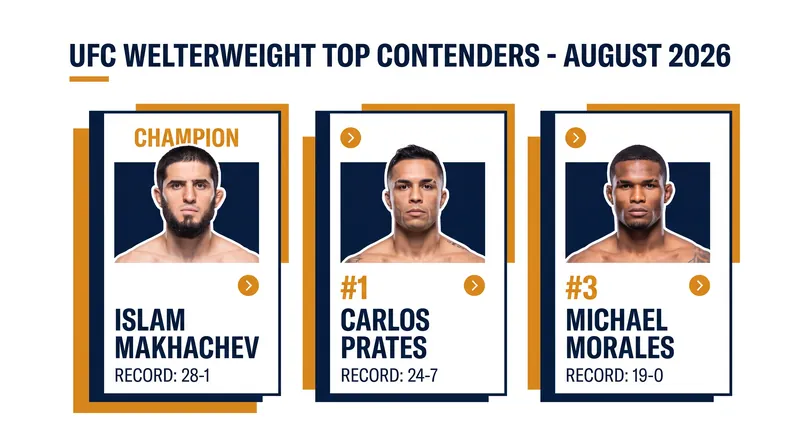The top of the 170-pound division under the new algorithmic model.