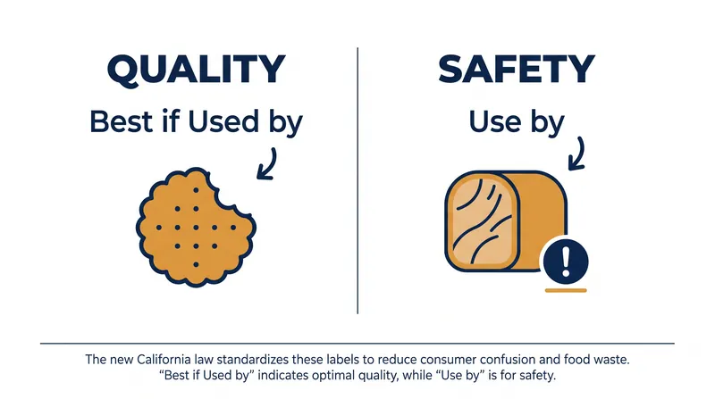 The new law forces manufacturers to distinguish between peak freshness and actual food safety.