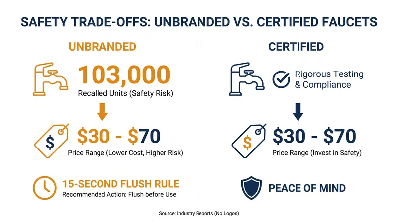 The scale and cost of the unbranded faucet recall.