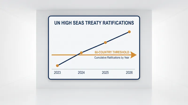 The treaty required 60 formal ratifications to enter into force, a milestone reached in September 2025.