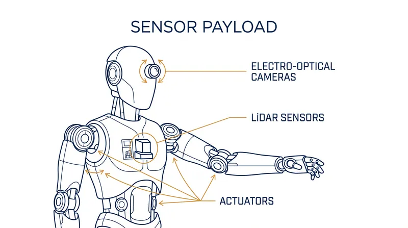 Modern humanoid robots are essentially mobile sensor packages, capable of building detailed 3D maps of their surroundings.