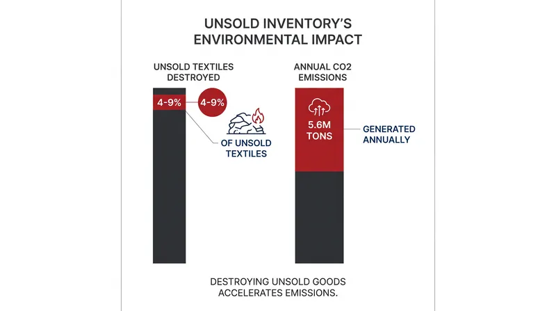 The destruction of unsold textiles generates emissions equivalent to a small European nation.