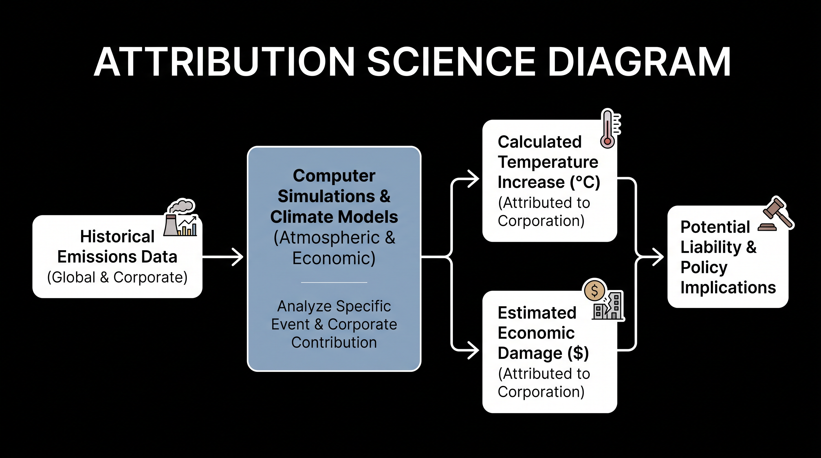 Attribution science allows researchers to calculate the exact thermodynamic impact of a single company's historical emissions.