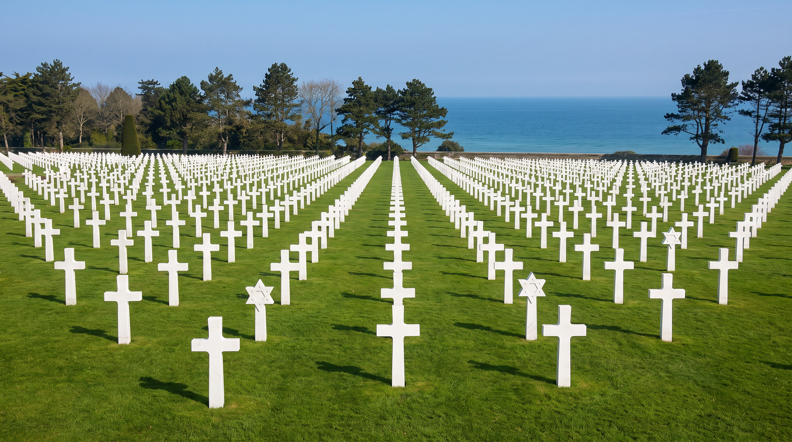 The physical remnants of the 1944 Allied landings serve as anchors for an intangible message of peace and remembrance.