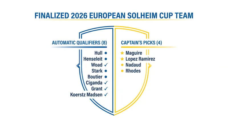 The finalized 12-player roster for Team Europe.