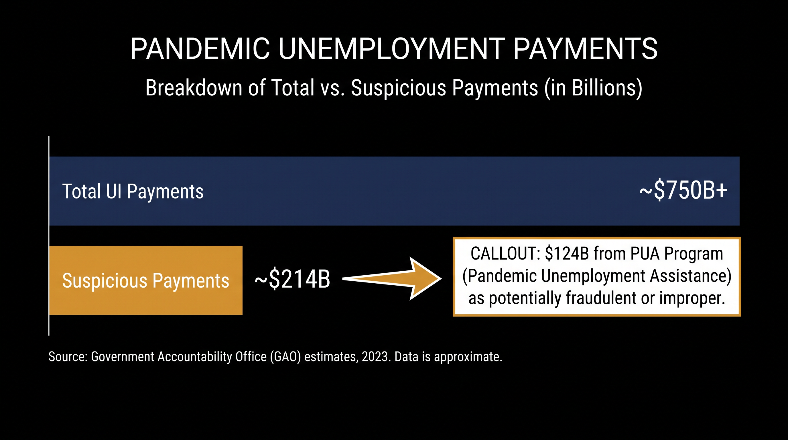 The Pandemic Unemployment Assistance (PUA) program accounted for a disproportionate share of the anomalous payments.