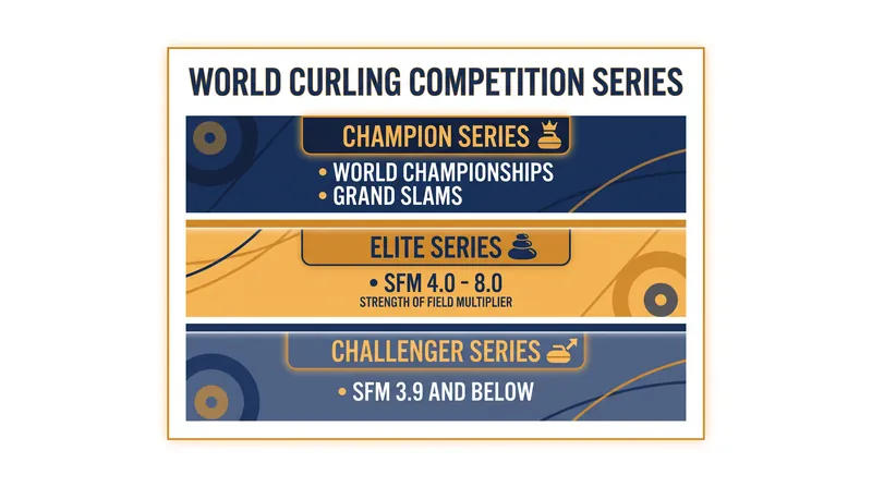The new WCTRS divides the global curling calendar into Champion, Elite, and Challenger tiers based on event prestige and field strength.