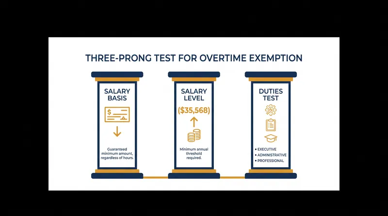 Employees must meet all three criteria to be classified as exempt from federal overtime requirements.