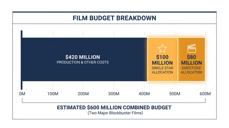 A $100 million salary consumes nearly a sixth of a massive $600 million combined production budget.