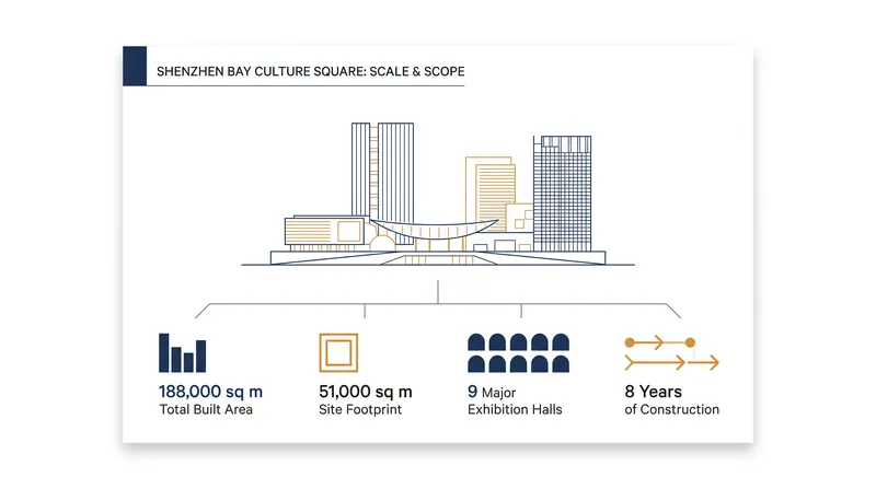 By the numbers: The scale of Shenzhen's newest subterranean cultural hub.