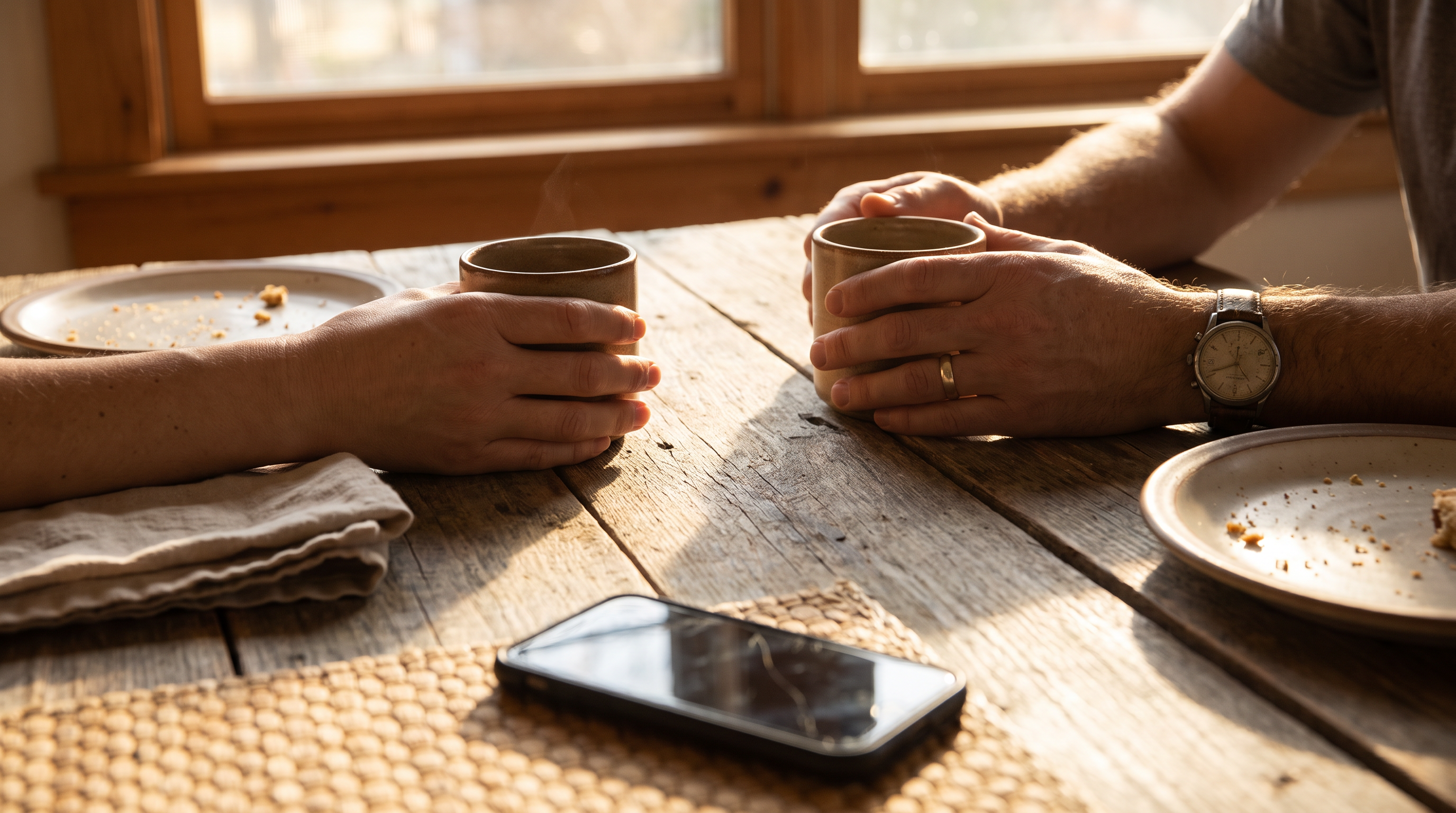 Small acts of intentionality, like leaving a phone face-down, send a powerful message of presence.