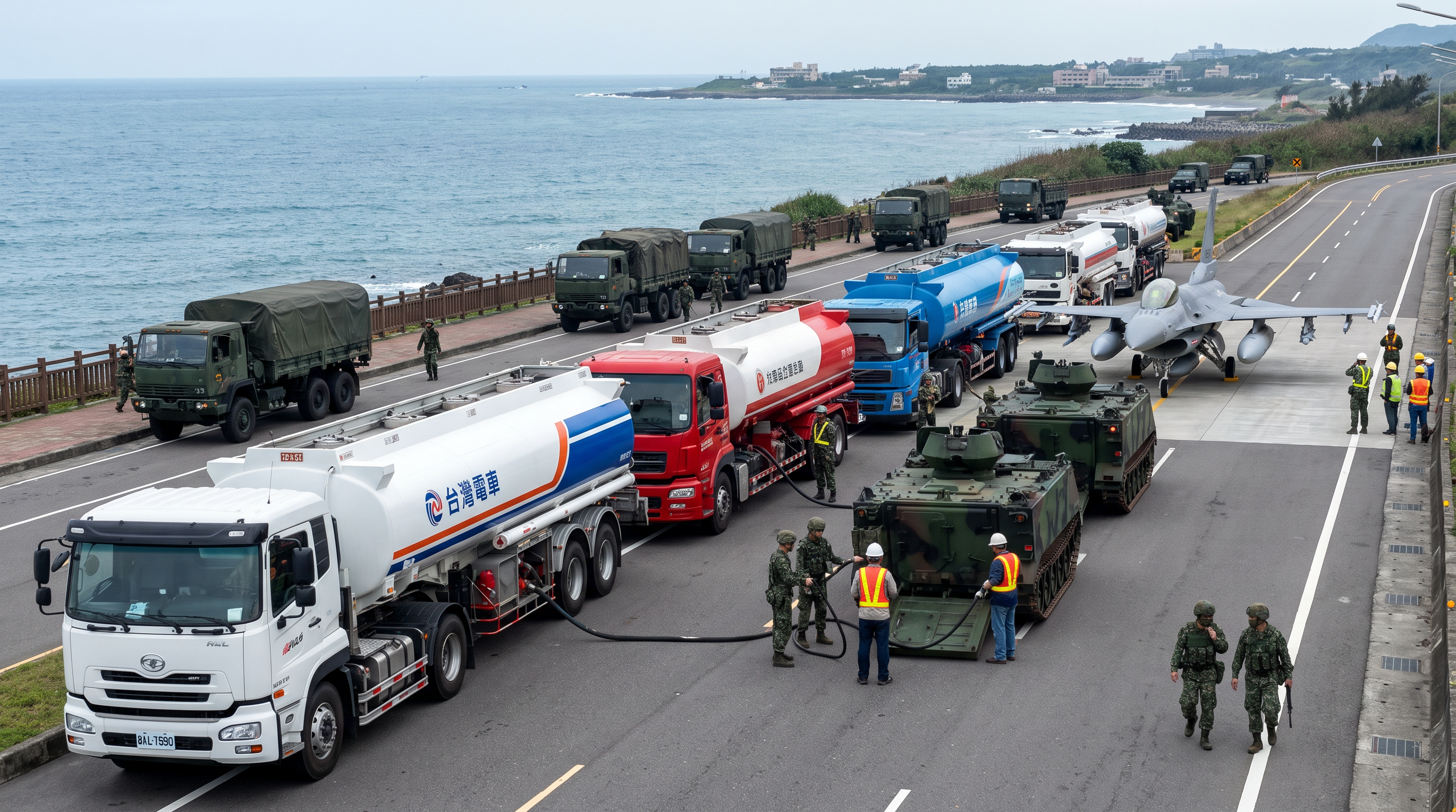Civilian infrastructure and logistics networks are being heavily integrated into the military's supply chain to ensure operational continuity.