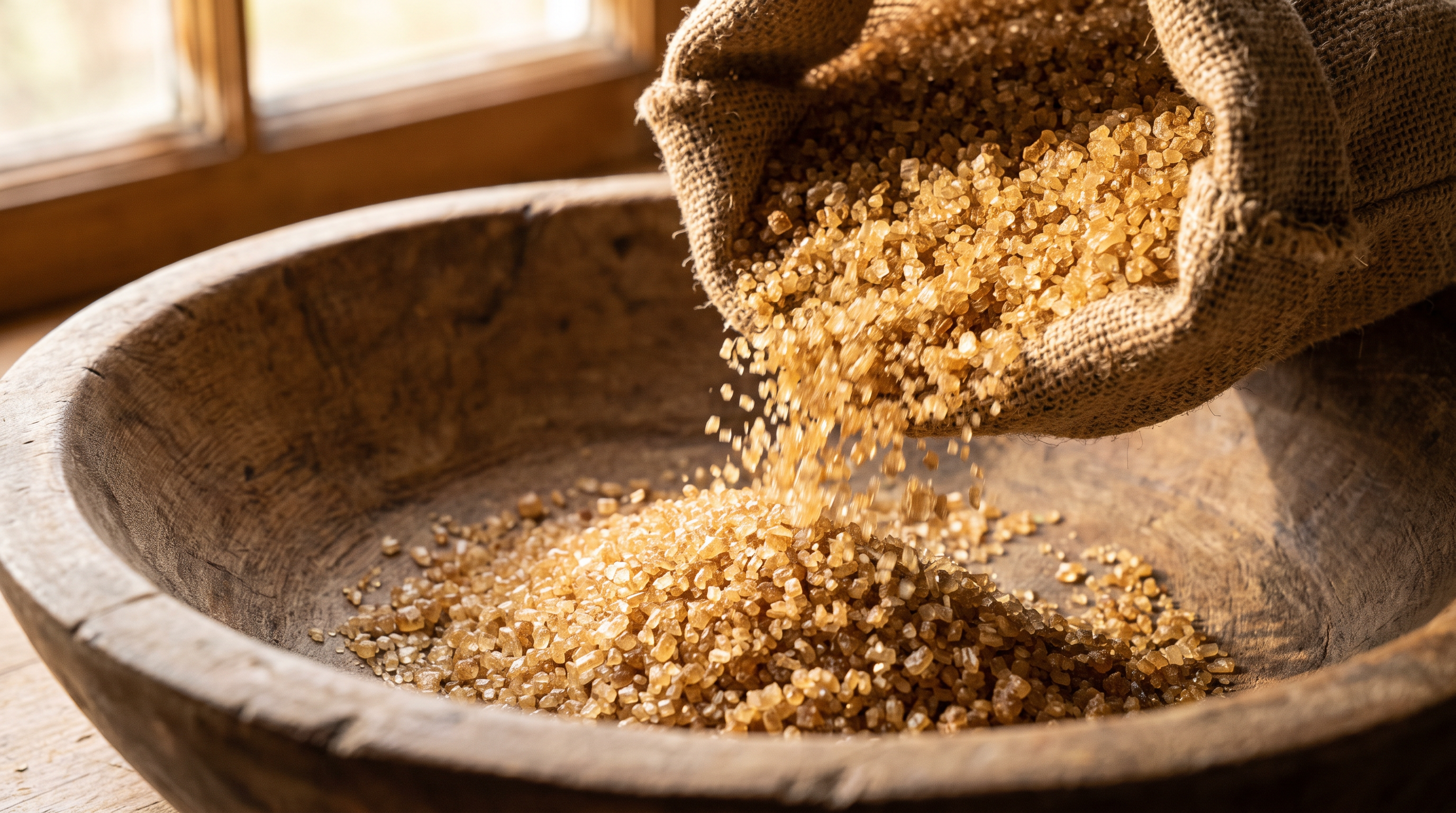 Raw cane sugar is traded globally before being refined into the white crystals used in commercial baking.