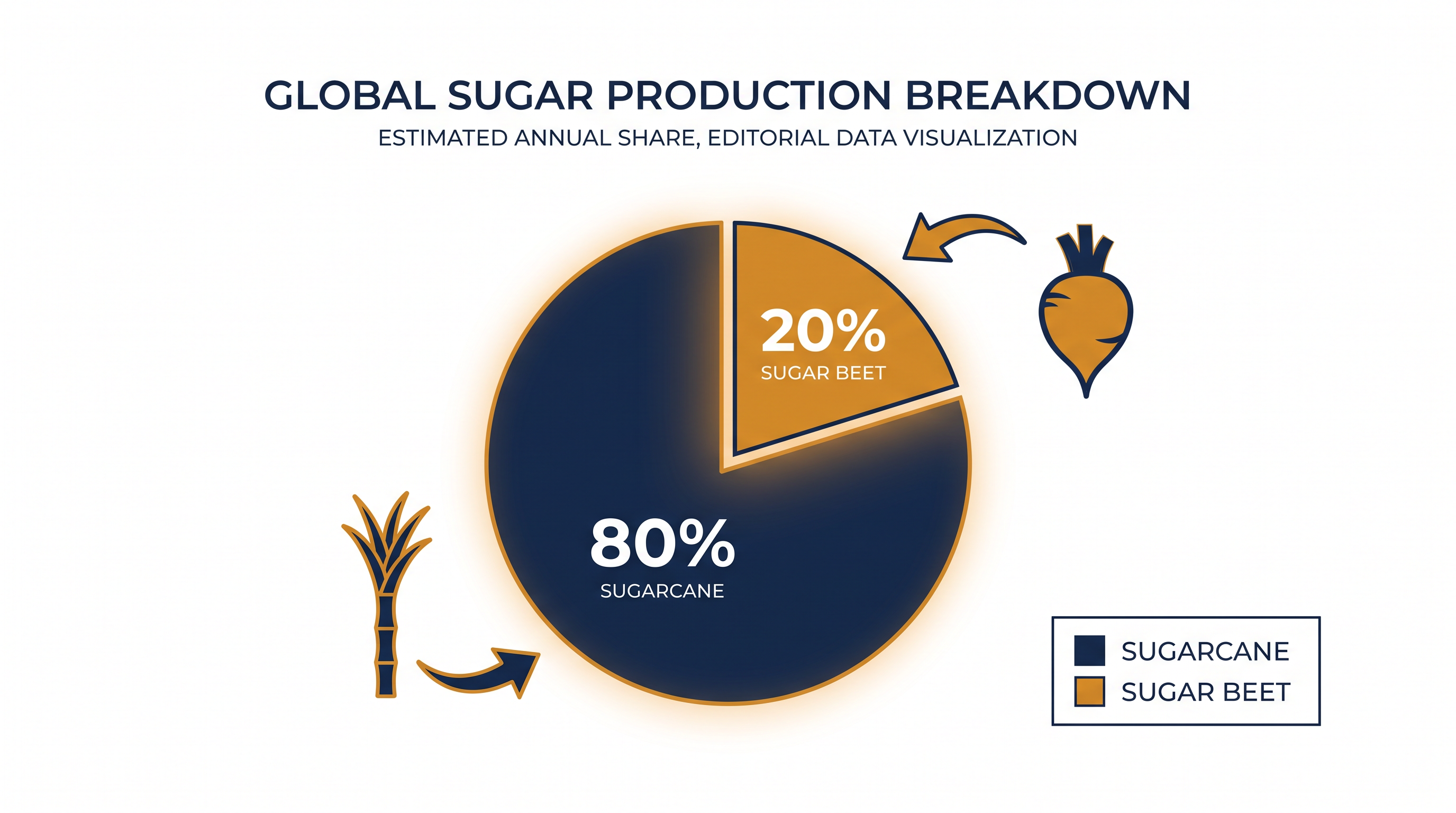 Sugarcane dominates global production, leaving the market highly exposed to tropical weather patterns.