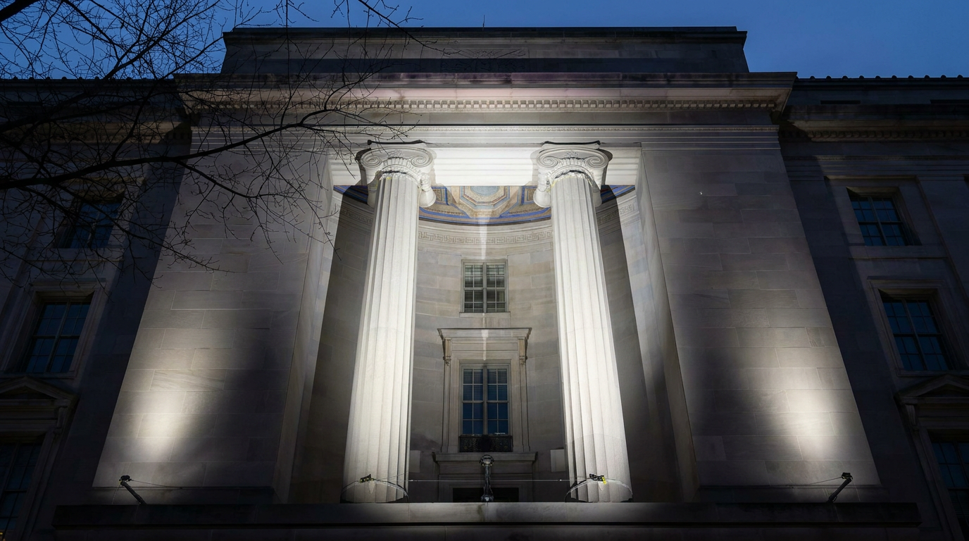 The DOJ argues that distributing public funds based on racial classifications violates the Fourteenth Amendment.