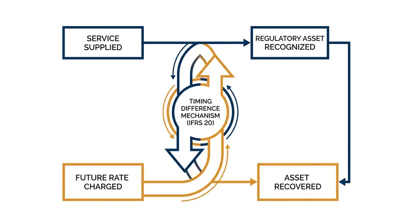 IFRS 20 requires rate-regulated entities to recognize assets and liabilities when compensation timing differs from service delivery.
