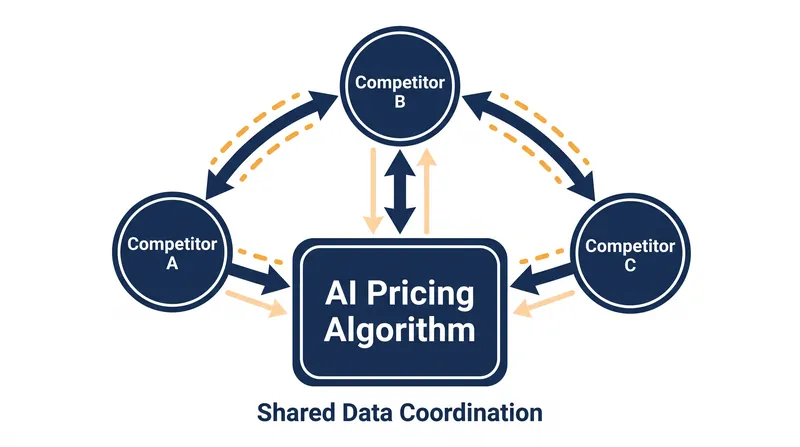 In a hub-and-spoke conspiracy, competitors use a central software vendor to coordinate pricing without communicating directly.