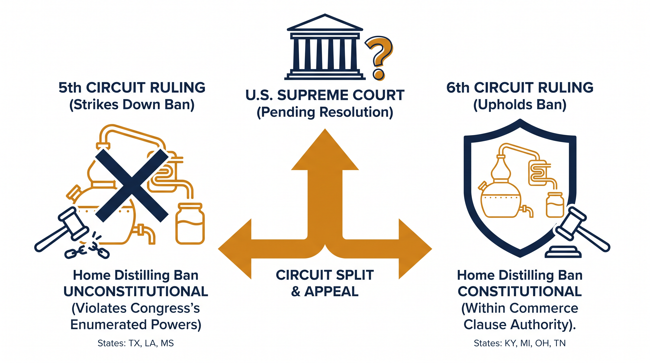 The contradictory rulings from the 5th and 6th Circuits have created a legal split that the Supreme Court will likely have to resolve.