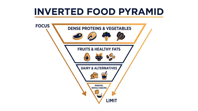 The new federal food pyramid flips the traditional model, prioritizing proteins and vegetables over grains.