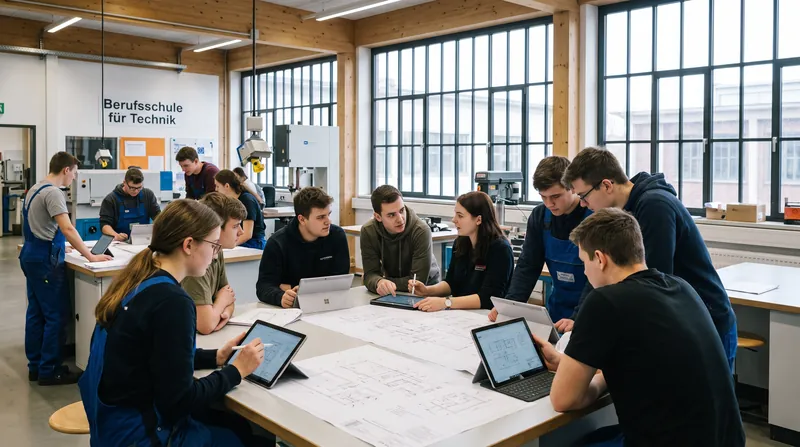 Vocational schools provide the theoretical foundation for over 320 recognized occupations.