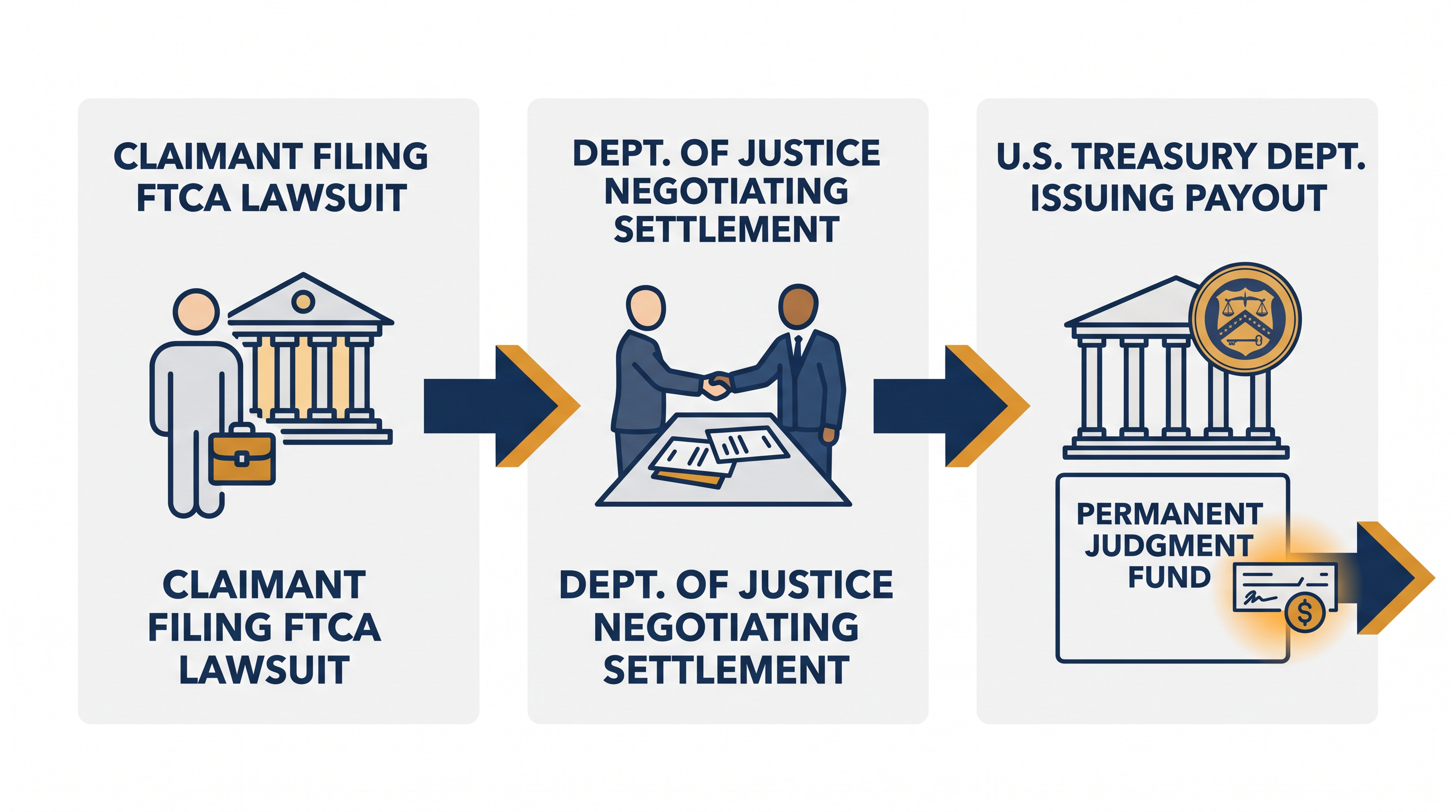 How federal legal settlements are funded and paid out.