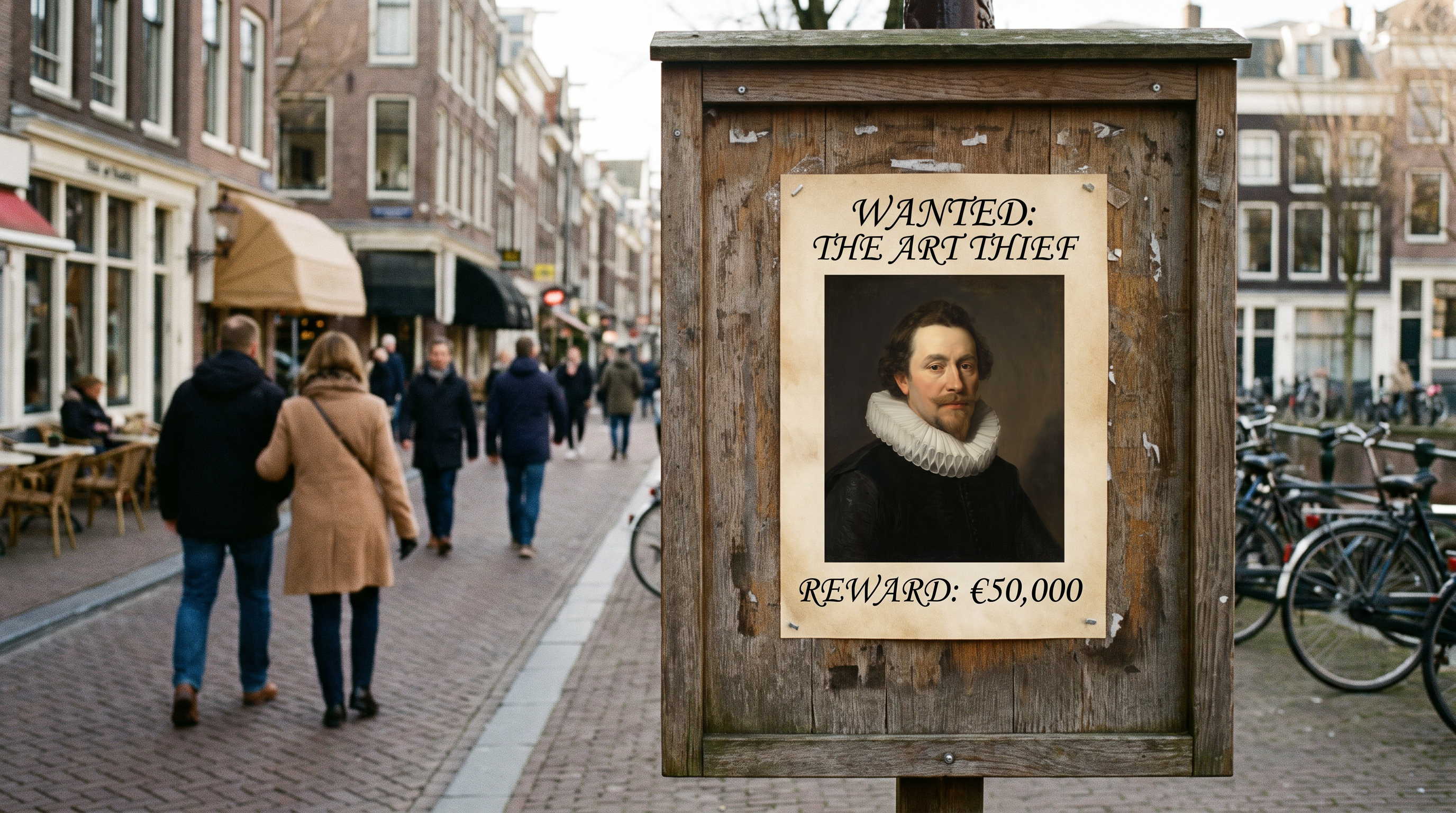 French museums are utilizing 'wanted' posters to crowdsource leads from the public for missing masterpieces.