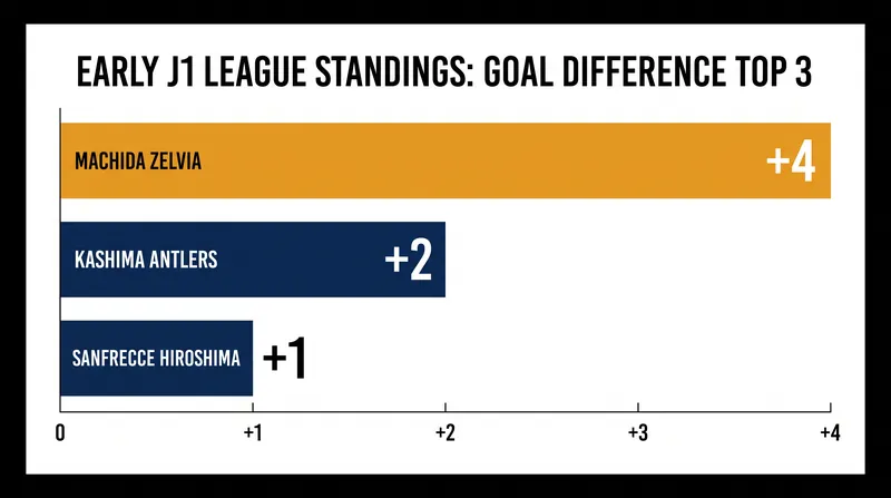 Machida Zelvia claimed the top spot in the early standings following a dominant 5-1 victory.