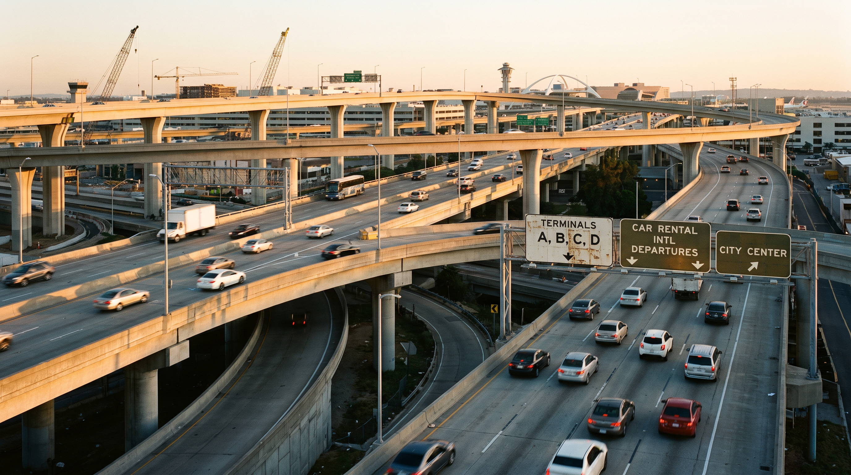 Los Angeles International Airport will receive $289 million to construct a new terminal access road, addressing severe landside congestion.