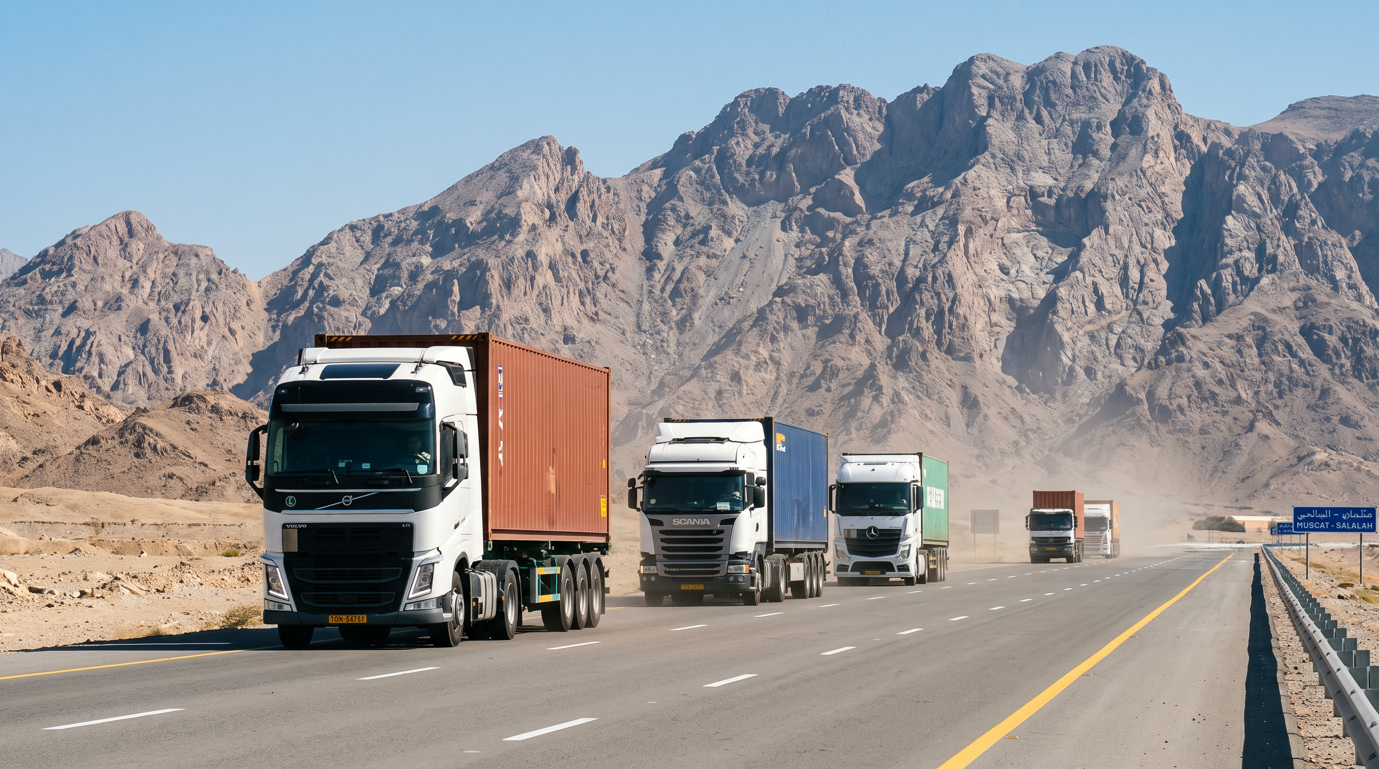 Cross-desert trucking fleets serve as the vital connective tissue for the region's intermodal bypass networks.
