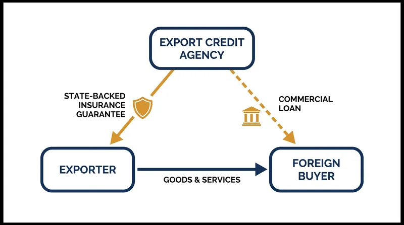 How state-backed guarantees de-risk international capital projects.