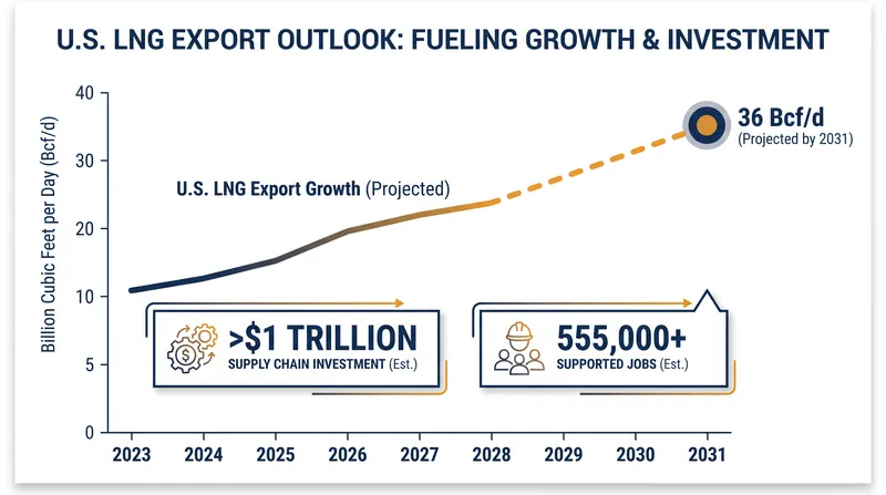 S&P Global projects U.S. feedgas demand for LNG exports will double within the next five years.