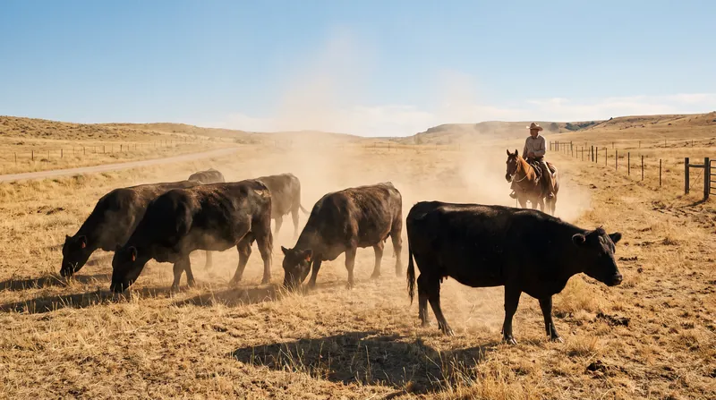 Prolonged drought across the Great Plains has forced many ranchers to liquidate their herds due to a lack of grazing grass.