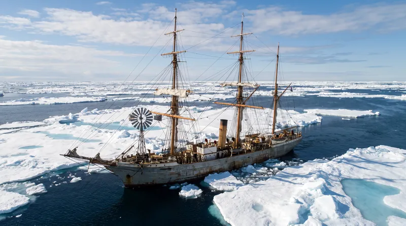 Researchers gathered atmospheric data aboard the RRS Discovery during a 2022 expedition to the Davis Strait.
