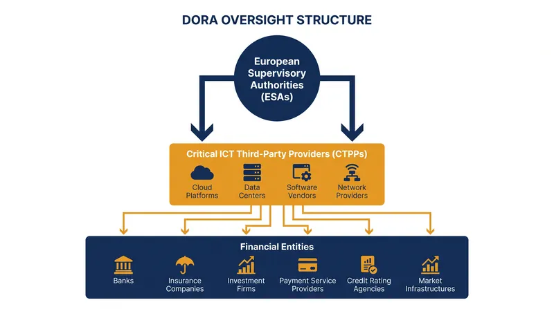 The CTPP framework shifts regulatory focus from individual banks to the systemic technology providers they all share.