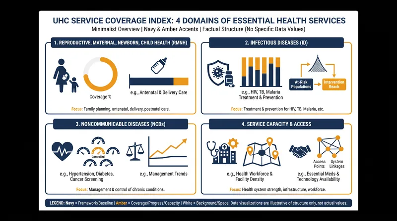 The UHC Service Coverage Index is divided into four core health domains.