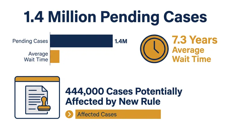 DHS estimates that nearly a third of the affirmative asylum backlog could be affected by the new interview bypass rule.