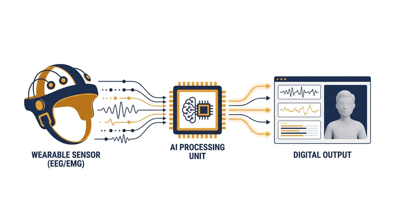 How AI translates raw electrical signals from the nervous system into actionable digital commands.