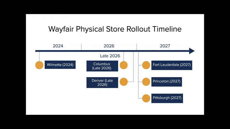 Wayfair's physical store expansion is accelerating across the United States.