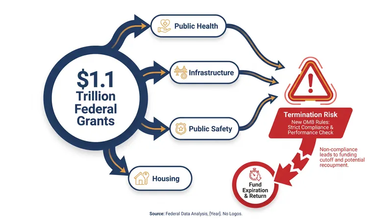 The proposed OMB rule introduces new termination risks for $1.1 trillion in annual federal grants.