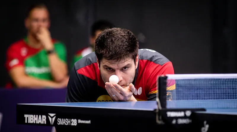 Former World No. 1 Dimitrij Ovtcharov presents a formidable first-round challenge.