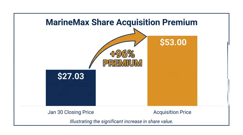 The all-cash transaction delivers a 96 percent premium over MarineMax's unaffected share price.