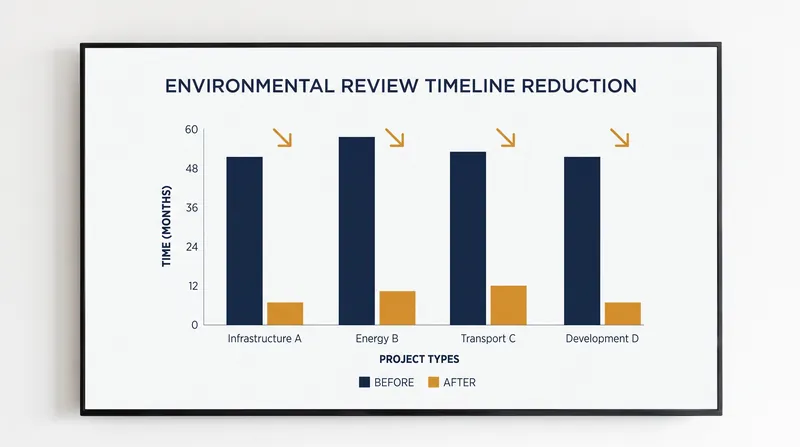 Agencies like the USDA report that the streamlined frameworks have already reduced environmental review timelines by up to 80 percent.