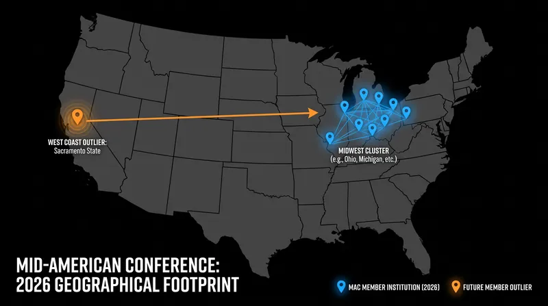 The addition of Sacramento State expands the MAC's geographical footprint to the West Coast for the 2026 season.