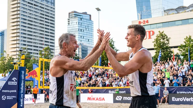Latvia's Martins Plavins and Kristians Fokerots continued their late-season surge with a bronze medal finish.