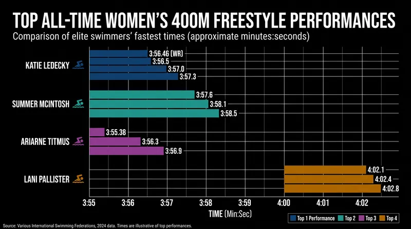 The 400-meter freestyle remains the premier battleground for the world's most elite distance swimmers.