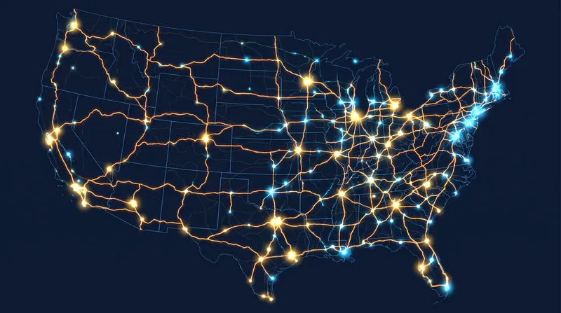 The network now covers approximately 75 percent of the contiguous United States, bridging major interstate routes.