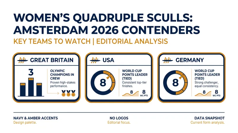 Great Britain's newly formed quad faces stiff competition from the season-long consistency of the USA and Germany.