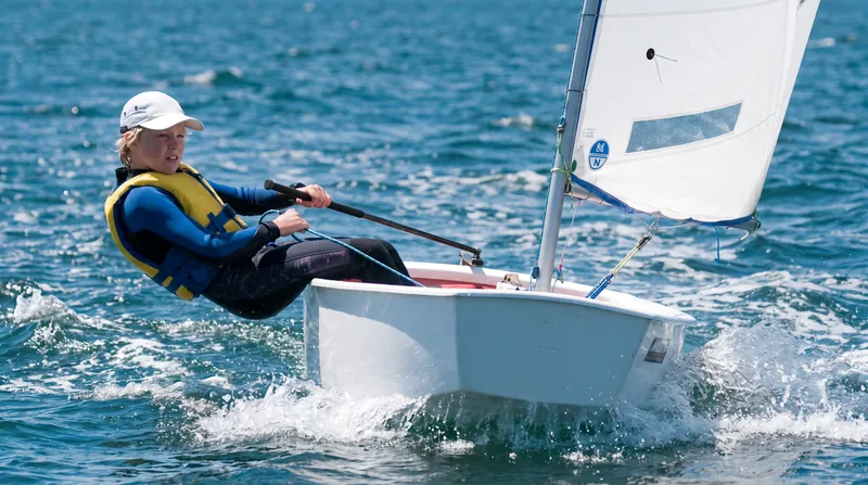 Competitors faced brisk southerly breezes that tested their boat handling and tactical skills.