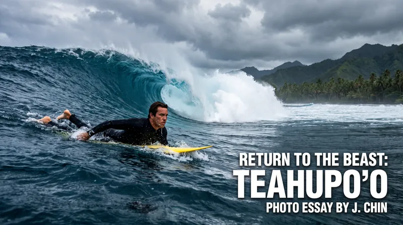 The heavy 10-to-12-foot conditions at Teahupo'o tested the nerves of the entire elite field.